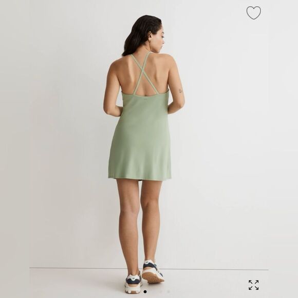 Madewell MWL Flex 2.0 Fitness Dress in Gatehouse Green - Size M - Picture 3 of 8